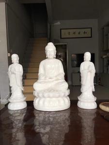 Statue de <span class=keywords><strong>Bouddha</strong></span> en pierre sculptée à la main, grand format, représentant Sakyamuni <span class=keywords><strong>Tathagata</strong></span> Amitabha, assis en méditation, pour jardin extérieur - Product Image 5