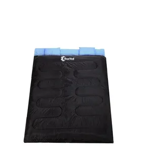 2 people Camping double cotton Sleeping Bag With Compression Bag