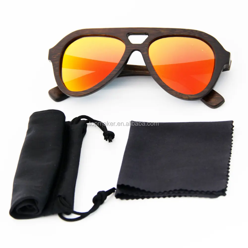 Handmade Bamboo Wooden Sunglasses Cool Fashion Brand Polarized sun glasses