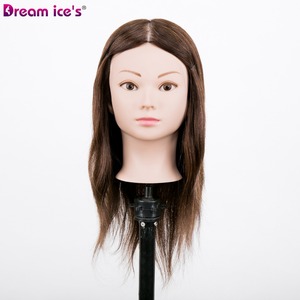 DREAM.ICE 100% Vrais Cheveux de <span class=keywords><strong>Femme</strong></span> Humaine 8-24 Pouces #613 Brun <span class=keywords><strong>Blonde</strong></span> Tête de <span class=keywords><strong>Mannequin</strong></span> pour Cheveux Tressage Formation Épaule <span class=keywords><strong>Mannequin</strong></span> - Product Image 1