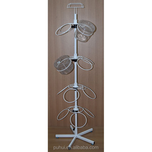 Cửa Hàng Bán Lẻ Lịch Thi Đấu Khuyến Mãi Xoay Tầng Đứng Sắt Thanh Dây Khung Hỗ Trợ Hoa Bình Xô Chủ Kim Loại Hiển Thị Giá - Product Image 3