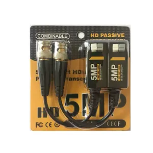 1080P 3MP 4MP 5MP טהור נחושת core hd cvi ahd tvi CVBS וידאו balun עבור טלוויזיה במעגל סגור המצלמה bnc balun מחבר