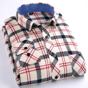 <span class=keywords><strong>Camicia</strong></span> a Quadri in Flanella Spazzolata 100% Cotone per <span class=keywords><strong>Uomo</strong></span>, Manica Lunga, Casual, Personalizzabile OEM - Product Image 3