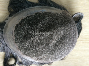 Spedizione veloce in 3-5 giorni toupee da <span class=keywords><strong>uomo</strong></span>, 1b # con mix di <span class=keywords><strong>capelli</strong></span> sintetici grigi <span class=keywords><strong>taglia</strong></span> 8x10. - Product Image 3