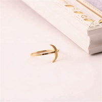 Sortija de Sailor Moon de acero inoxidable para niña personalizada, sortija fina y delicada, joyería 2018