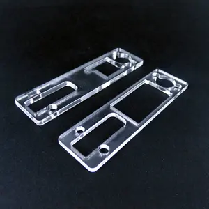 Elke Vorm Afgewerkte Plastic Onderdelen Clear Laser Gesneden Acryl Gitaarasblok Template