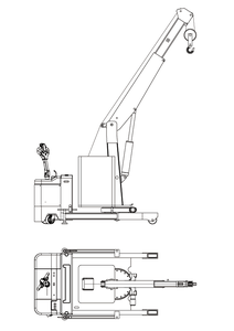 Bau Mini tragbarer Kran kleiner elektrischer Kran - Product Image 5