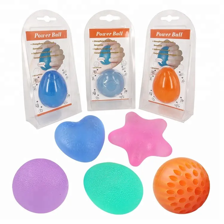 Tpr personalizzato di alta qualità a forma di uovo Squishy palla Stress Squeeze palla acqua per la palla terapia della mano morbida
