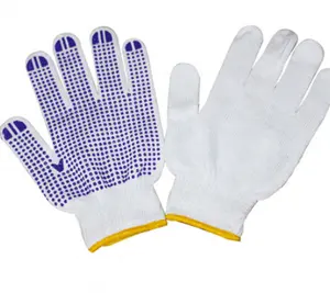 Dotted Plastic Gloves Rubber Dotted Bead Gloves Wear-Resistant Non-Slip Labor Insurance 10g 7g Site Gloves