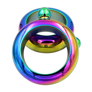 Acero inoxidable vino bebidas Petaca, arco iris brazalete frasco botella de vino, oro rosa pulsera frasco - Product Image 2