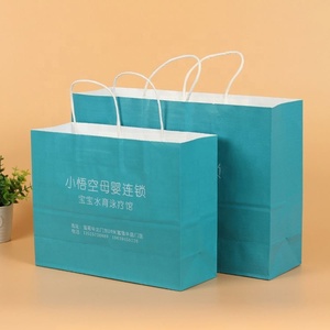 Conception De Dessin <span class=keywords><strong>Animé</strong></span> Personnalisé <span class=keywords><strong>Nom</strong></span> Logo Boucle Poignée Offset Imprimé Pas Cher Recyclable Kraft Sacs En Papier Pour Faire Du Shopping - Product Image 1
