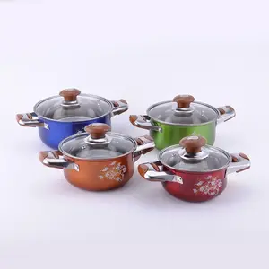 Hot Bán 8 Cái Thép Không Gỉ Cookware Set/Cổ Pot/Soong/Nấu Ăn Nồi Mỹ Nồi Cao Với Glass Nắp