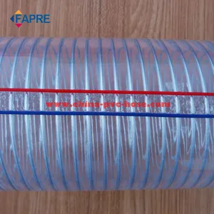 China Hersteller PVC/Kunststoff flexibler Stahldraht verstärkter Schlauch/Rohr/Rohr/Schlauch