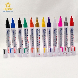 Nouveaux produits Marqueur de stylo de peinture permanente 12 couleurs résistant à l'eau Encre d'<span class=keywords><strong>alcool</strong></span> à faible odeur à base d'huile Élégant et durable - Product Image 2