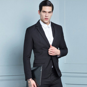 Giacca da <span class=keywords><strong>uomo</strong></span> di Design più recente alla moda nera da lavoro formale da lavoro per Me - Product Image 3