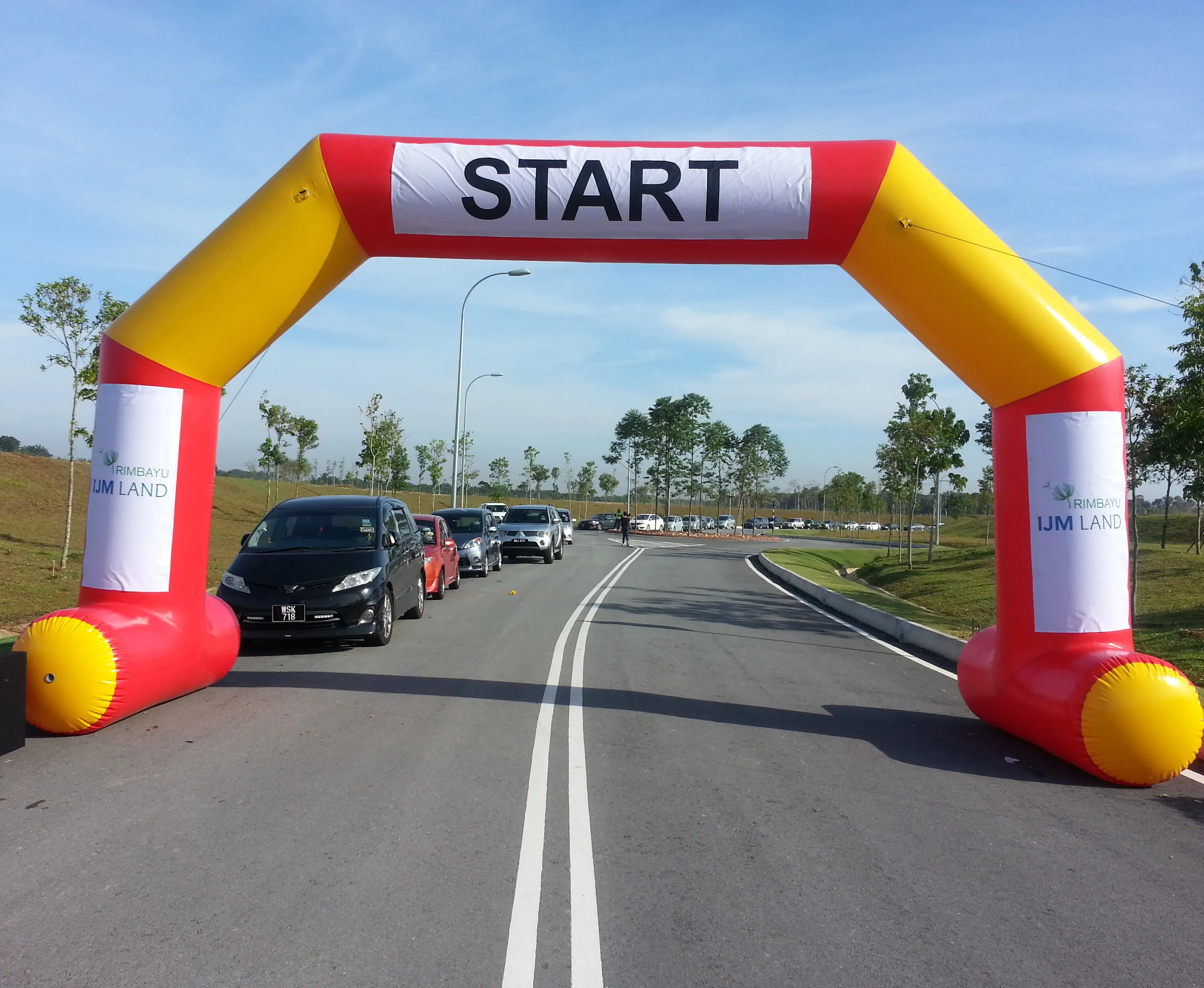 Inflatable start finishing line arch for Marathon race AR-48