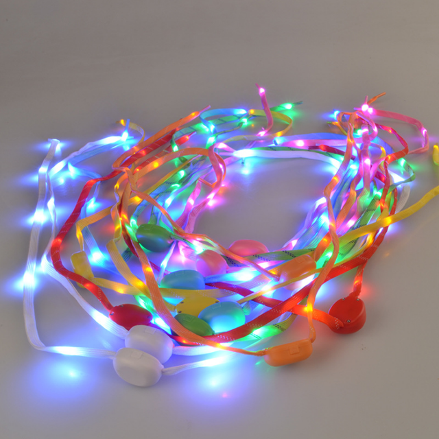 New Fashionable LED Shoe Laces Hot Sale Flashing Fiber Optic Running Lights