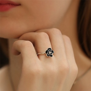 Creative Rose Flower <strong>925</strong> <strong>Silver</strong> <strong>Rings</strong> for Women Jewelry Gift CZ Zircon Wedding Engagement <strong>Ring</strong> Accessory High Quality - Product Image 3