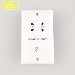 Enchufe de afeitadora de pared eléctrica de alta calidad con transformador de línea delgada para hotel - Product Image 2