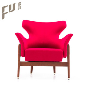 Leisure modern fabric and wooden framework office chairs - Product Image 5