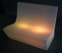 טוב באיכות מודרני פלסטיק LED ריהוט זוהר אורות בר ספה