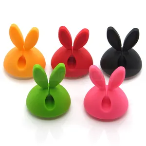 Factory Price Wire Organizer Earphone Durable Silicone Rabbit Cable Winder