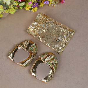 נעלי ריקוד בטן זהב זול עם זורח צבעים - Product Image 6