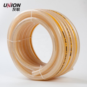1/2 Tuyau d'arrosage <span class=keywords><strong>flexible</strong></span> en <span class=keywords><strong>PVC</strong></span> tressé renforcé de fibres transparentes de 1/4 pouces - Product Image 2