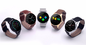 Lemons K88H 스마트 시계 1.22 인치 IPS 라운드 스크린 지원 심장 박동 모니터 블루투스 smartWatch 안드로이드 전화