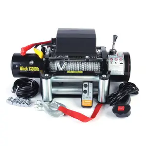 13000lbs 12V/24V/4WD cabrestante/cabrestante eléctrico/4x4 cabrestante automático/con cuerda sintética