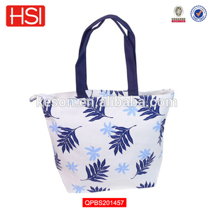 Best seller 2014 100% <span class=keywords><strong>blue</strong></span> hawaii imprimé toile de coton sac de plage - Product Image 1