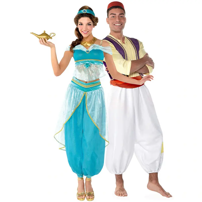 Factory hot sale Aladdin and Jasmine costume