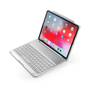 2019 New Keyboard Case for iPad with Apple Pencil Holder - Wireless Keyboard Cover Case for Tablet