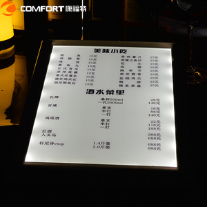 ที่วางเมนูอะครีลิกตามสั่งขนาด A4ร้านอาหารนำเมนูเครื่องดื่มแบบมีขาตั้งใส - Product Image 6