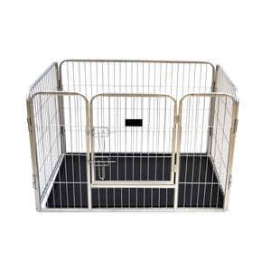Nicro — parc à 4 panneaux pour animal de compagnie, stylo, clôture de jeu pour chiot, avec plateau en plastique - Product Image 4