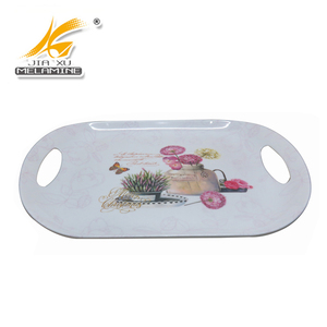 Plateaux de service en mélamine fabriqués en Chine, <span class=keywords><strong>plateau</strong></span> avec poignée en plastique - Product Image 4