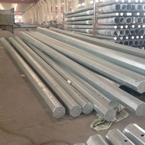 40ft Zincato a Caldo In Acciaio Conico elettrico di alimentazione utility tubolare pole - Product Image 3