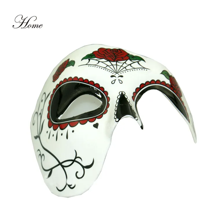 HOME brand Classical printing design carnival masquerade party half face mask