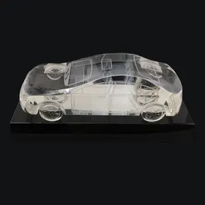 3D Kristalglas Auto Model Trofee Decoratieve Award Sportevenementen Souvenirs Jaarvergadering Awards Kristallen Trofee