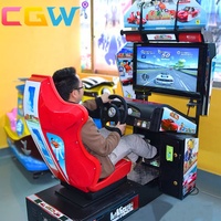 Simulateur de jeu de course automobile CGW Earn Money Outrun, borne d'arcade vidéo à vendre