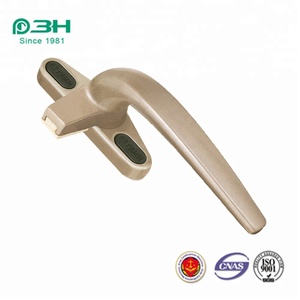 Aluminio Upvc toldo puerta abatible y ventana mango de bloqueo