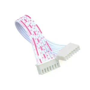 factory supply custom 2468 white pink cable 7pin xhp 254mm pitch connector assembly for electric door