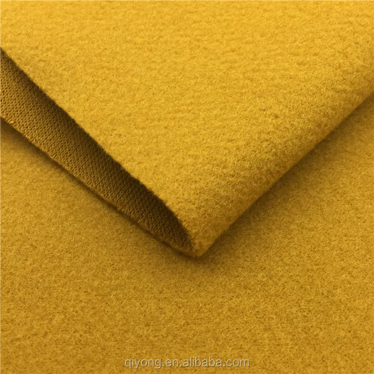 High Grade Knitted Minky Wool Polyester Acrylic Blended Cashmere Slub Knit Fleece Fabric Hot in Europe