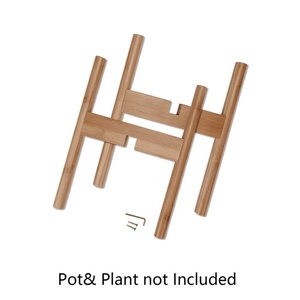 Supporto per Piante da Interno, Regolabile in Bambù, per Piante da 20-30 cm, Stile Mid-Century - Product Image 5