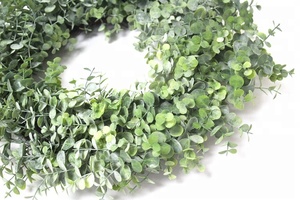 New Fashion Best Sellers Real Looking Popular Artificial Eucalyptus Leaf Wedding Green <strong>Spring</strong> Artificial Eucalyptus <strong>Wreath</strong> - Product Image 3