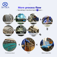 Pompe à eau submersible électrique haute pression en acier inoxydable pour puits profonds, pour l'industrie des nouvelles énergies