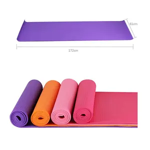 Colorful exercise PVC multi color exercise yoga mat PVC foam fitness exercise gym sport soft fitness yoga mat