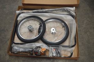 Attelage et pneus pneumatiques pour <span class=keywords><strong>remorque</strong></span> de vélo, chariot de transport de marchandises et bagages - Product Image 3