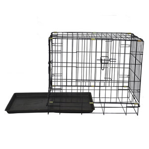 Çin fabrika kaynağı <span class=keywords><strong>Metal</strong></span> hayvan kafesleri köpekler için ucuz fiyat 24 '30 '36 '42 'demir kasalar taşıyıcı evler klasik plastik tepsi - Product Image 4