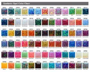 China Factory Directly Synthetic Opal stone Color Chart